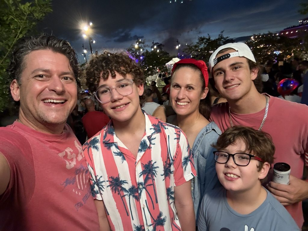 The family on the Fourth of July